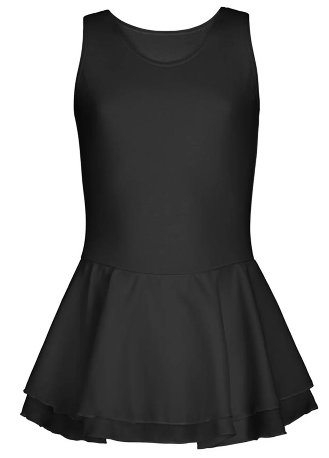 Double Layer Skirt Tank Dress - Image 3