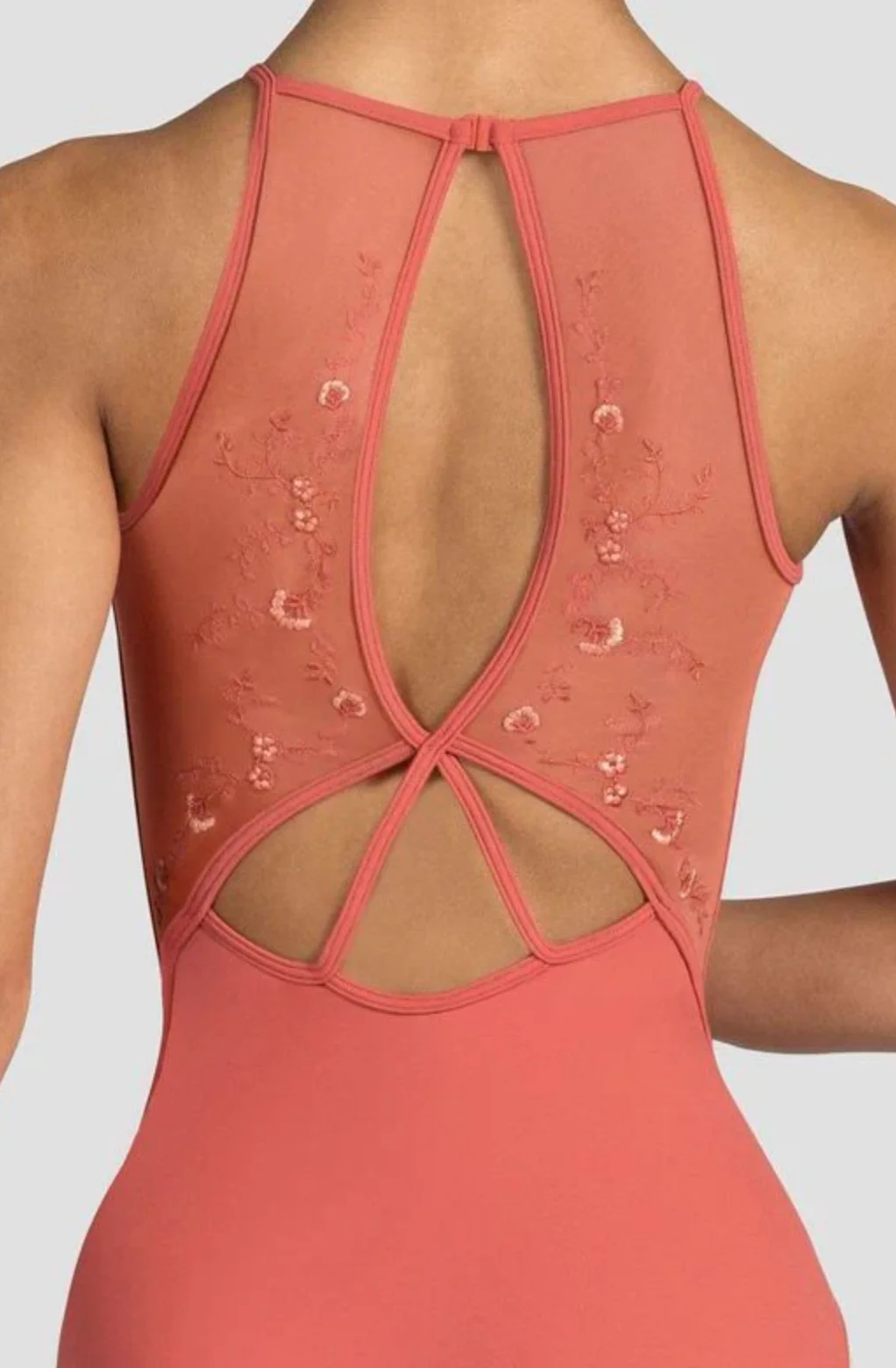 Cassia Embroidered High Neck Leotard - Image 3