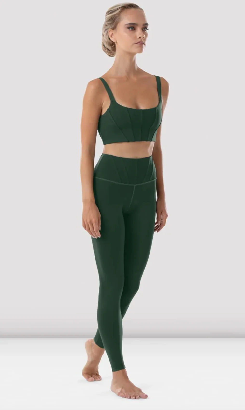 Ladies Reva Full Length Paneled Waist Legging