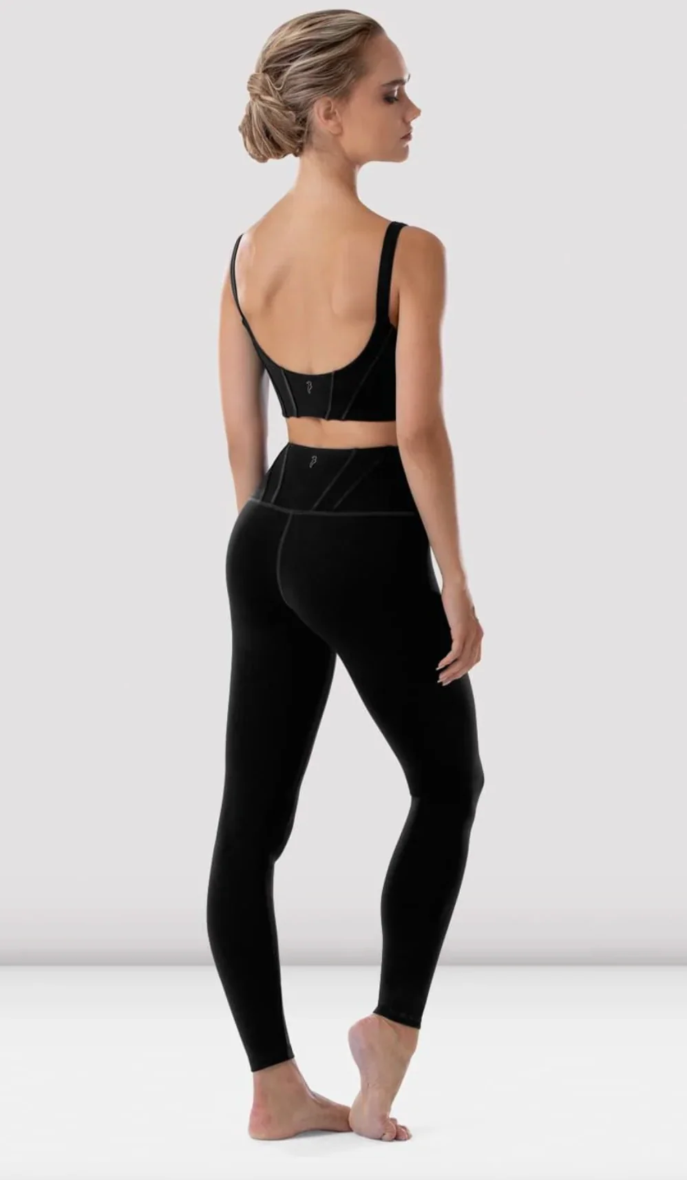 Ladies Reva Full Length Paneled Waist Legging - Image 4