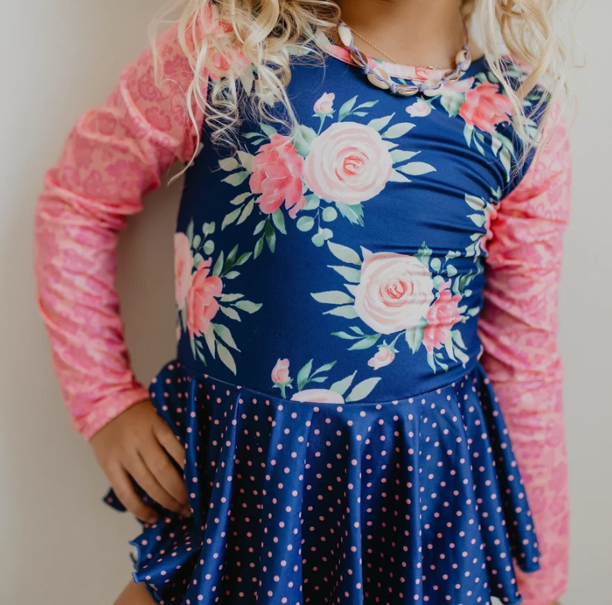 Long Sleeve Skirted Leotard - Image 3