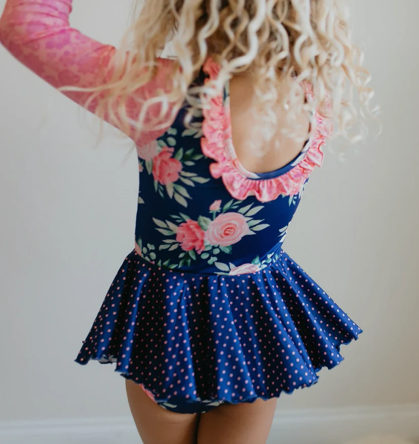Long Sleeve Skirted Leotard - Image 4