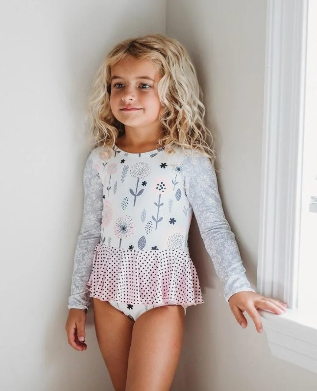 Long Sleeve Skirted Leotard - Image 9