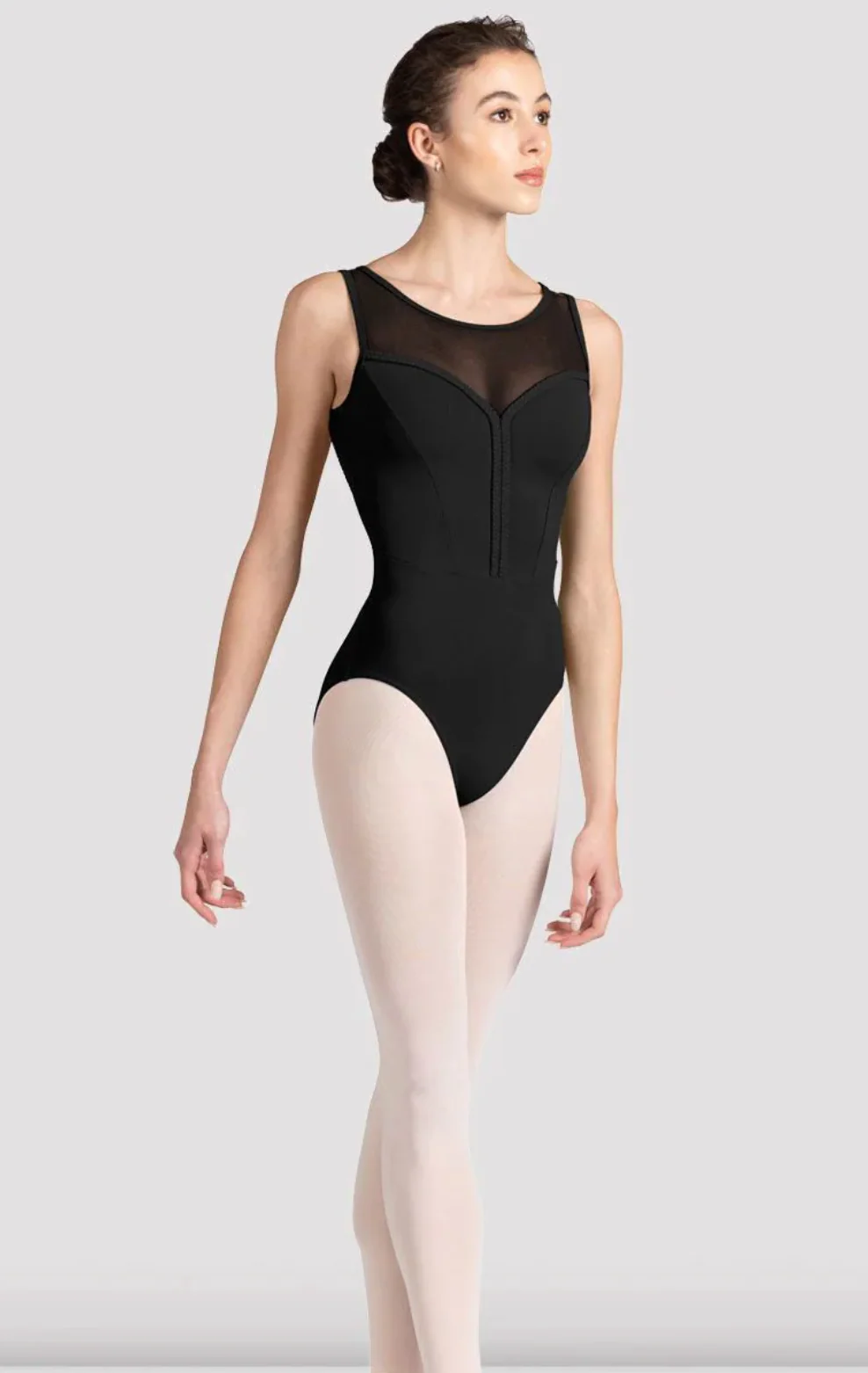 Miami Boat Neck Mesh Leotard - Image 4