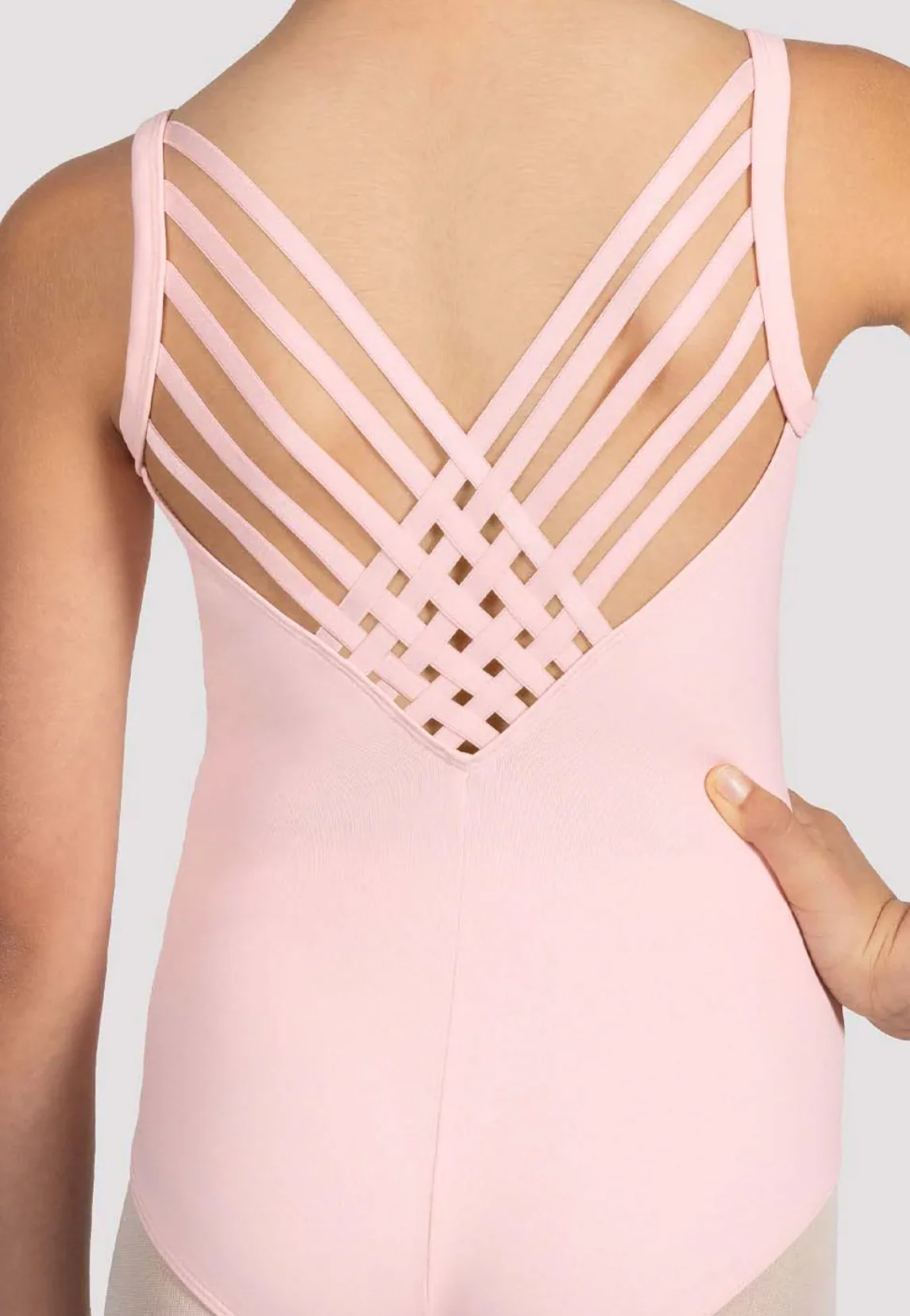 Mirella Glow Girl V Neck Cami Leotard - Image 2