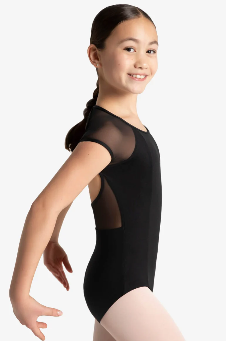 Raglan Mesh Sleeve High Neck Leotard - Child - Image 5