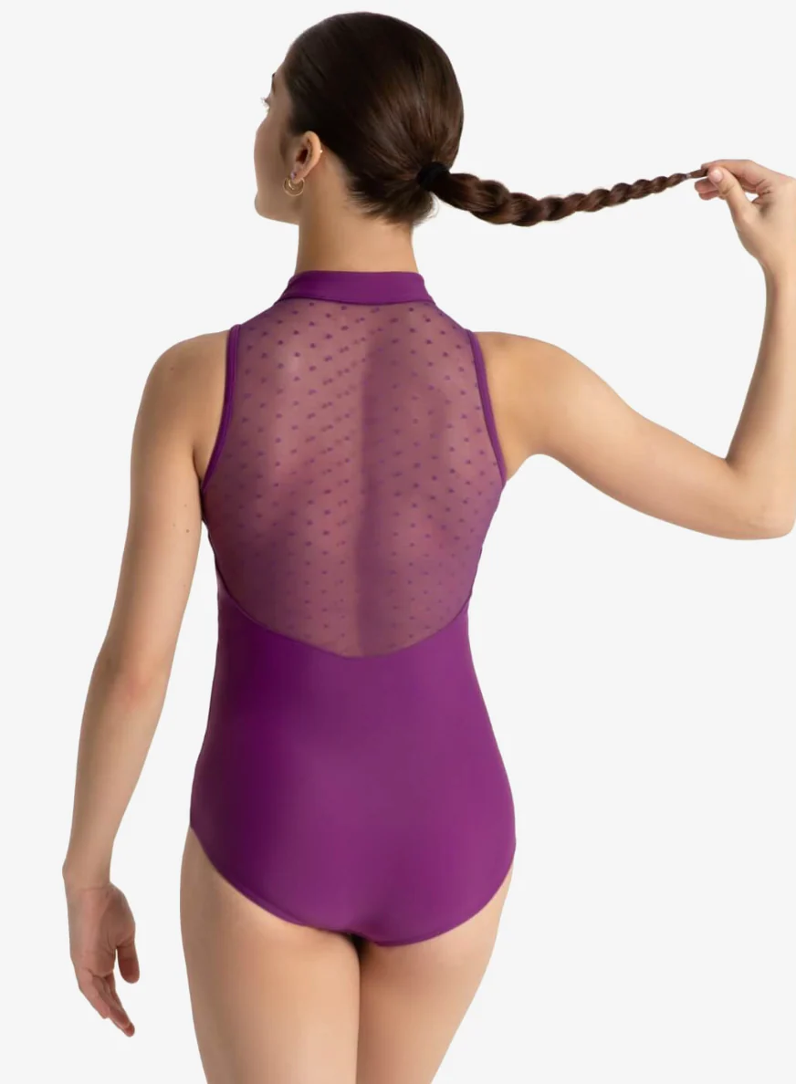 Spot On Zip Front Leotard - Adult