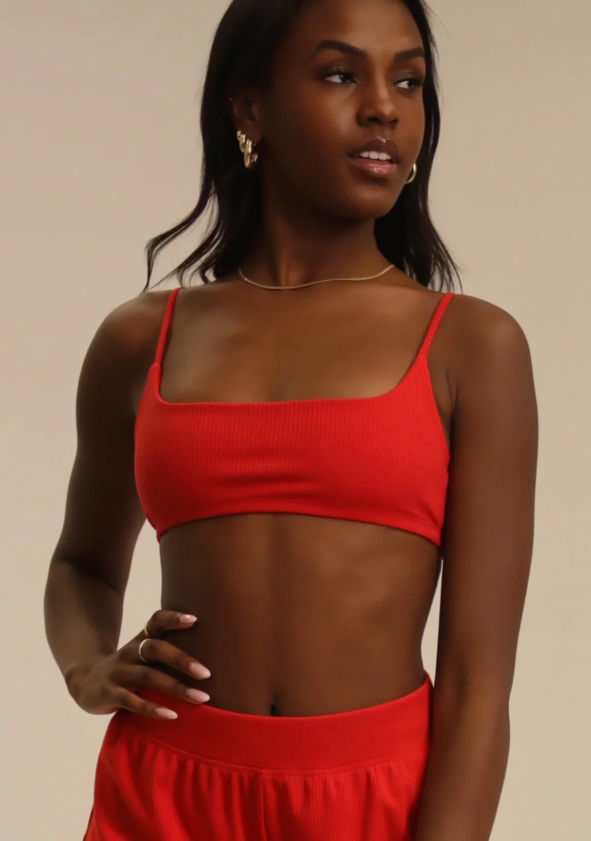 Ribbed True Cami Bra - Image 3